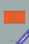 Cover of Bowstead & Reynolds On Agency (Book & eBook Pack)