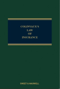 Cover of Colinvaux's Law of Insurance 13th ed with 1st Supplement