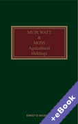 Cover of Muir Watt & Moss: Agricultural Holdings (Book & eBook Pack)