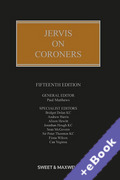 Cover of Jervis on Coroners (Book & eBook Pack)