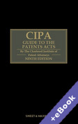 Cover of CIPA Guide to the Patents Acts: 9th ed with 4th Supplement (Book & eBook Pack)