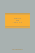 Cover of Phipson on Evidence 20th ed with 2nd Supplement