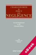 Cover of Charlesworth & Percy on Negligence 15th ed: 2nd Supplement (eBook)