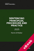 Cover of Sentencing Principles, Procedure and Practice 2025 (eBook)