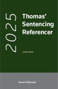 Cover of Thomas' Sentencing Referencer 2025