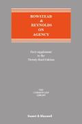 Cover of Bowstead and Reynolds on Agency 23rd ed: 1st Supplement