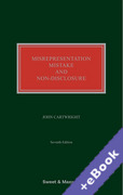 Cover of Misrepresentation, Mistake and Non-Disclosure (Book & eBook Pack)