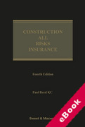 Cover of Construction All Risks Insurance (eBook)