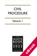 Cover of The White Book Service 2025: Civil Procedure Volume 1 only (eBook)