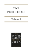 Cover of The White Book Service 2025: Civil Procedure Volume 1 only