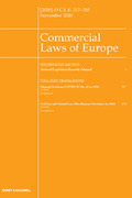 Cover of Commercial Laws of Europe: Issues Only