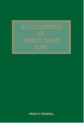 Cover of Sweet and Maxwell's Encyclopedia of Employment Law Looseleaf