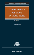 Cover of The Conflict of Laws in Hong Kong