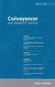 Cover of The Conveyancer and Property Lawyer: Issues and Bound Volume