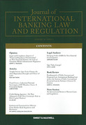Cover of Journal of International Banking Law and Regulation: Issues Only