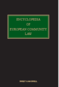 Cover of Encyclopedia of European Community Law Looseleaf