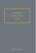 Cover of Schofield's Election Law 3rd ed Looseleaf
