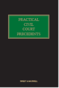 Cover of Practical Civil Court Precedents Looseleaf