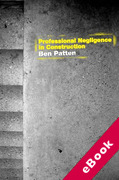 Cover of Professional Negligence in Construction (eBook)