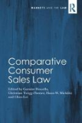 Cover of Comparative Consumer Sales Law
