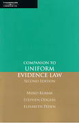 Cover of Companion to Uniform Evidence Law