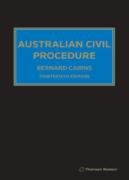 Cover of Australian Civil Procedure