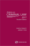 Cover of Adams on Criminal Law Student Edition