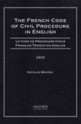 Cover of The French Code of Civil Procedure in English 2012
