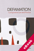 Cover of Defamation: Comparative Law and Practice (eBook)