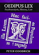 Cover of Oedipus Lex: Psychoanalysis, History, Law