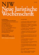 Cover of Neue Juristische Wochenschrift (NJW) mit NJWDirekt und NJWSpezial (NJWS)