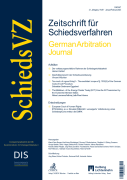 Cover of Zeitschrift f&#252;r Schiedsverfahren - SchiedsVZ/ German Arbitration Journal (German Arb.J.)