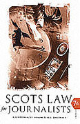 Cover of Scots Law for Journalists