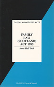 Cover of Family Law (Scotland) Act, 1985