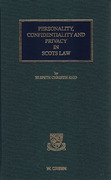 Cover of Personality, Confidentiality and Privacy in Scots Law