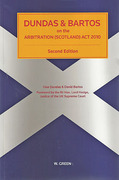 Cover of Dundas & Bartos on the Arbitration (Scotland) Act 2010