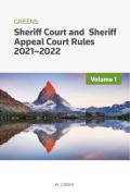 Cover of Greens Sheriff Court and Sheriff Appeal Court Rules 2021-2022