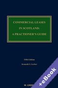 Cover of Commercial Leases in Scotland: A Practitioner's Guide (Book &#38; eBook Pack)