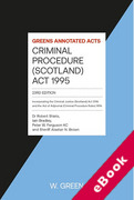 Cover of Criminal Procedure [Scotland] Act 1995 (eBook)