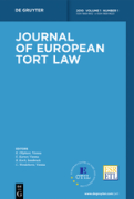 Cover of Journal of European Tort Law: Print + Online