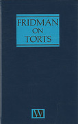 Cover of Fridman on Torts