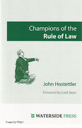 Cover of Champions of the Rule of Law
