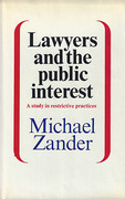 Cover of Lawyers and the Public Interest: A Study in Restrictive Practices