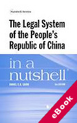 Cover of The Legal System of the People's Republic of China in a Nutshell (eBook)
