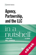 Cover of Agency, Partnership, and the LlC in a Nutshell (eBook)