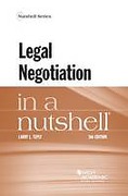 Cover of Legal Negotiation in a Nutshell