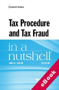 Cover of Tax Procedure and Tax Fraud in a Nutshell (eBook)