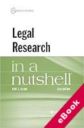 Cover of Legal Research in a Nutshell (eBook)
