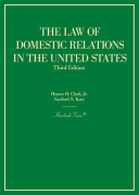 Cover of Law of Domestic Relations in the United States (Hornbook Series)