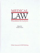 Cover of Medical Law Precedents for Lawyers